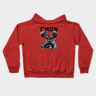 Dinosr Powerlifit Kids Hoodie